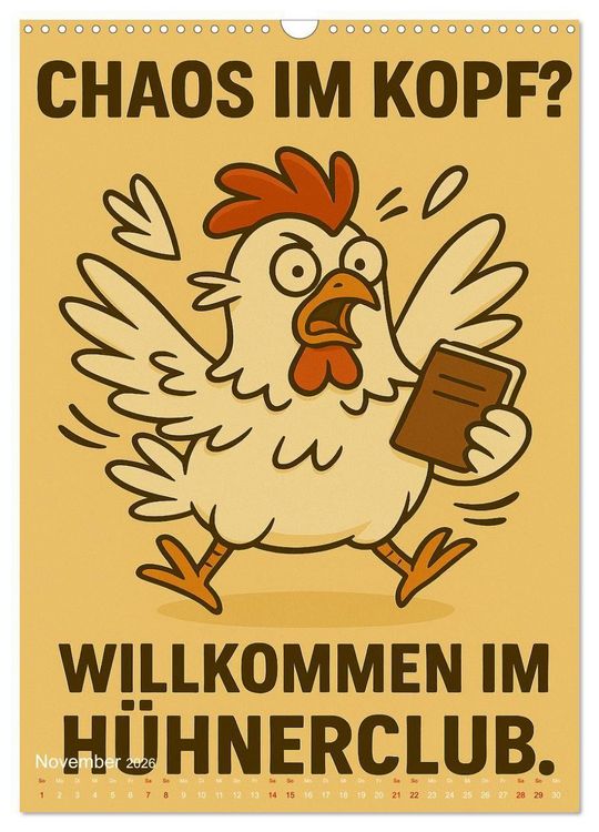 Produktbild: Tierisch eigenwillig - Weil normal langweilig w&auml;re (Wandkalender 2026 DIN A3 hoch), CALVENDO Monatskalender