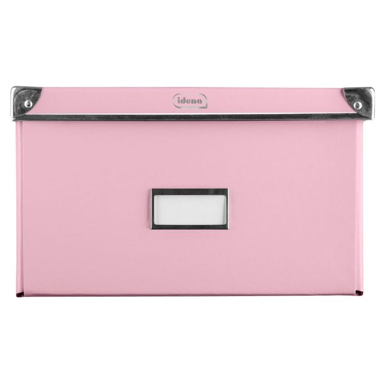 Produktbild: Idena Aufbewahrungsbox faltbar rosa 35x28x17cm