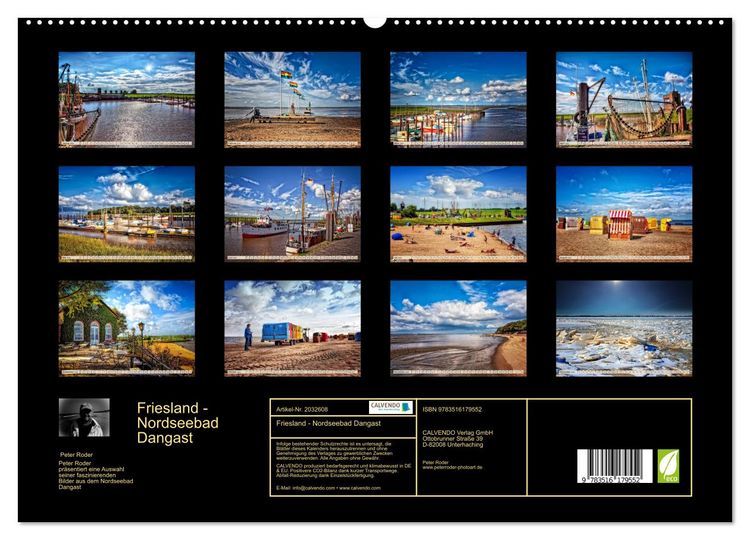 Produktbild: Friesland - Nordseebad Dangast (hochwertiger Premium Wandkalender 2026 DIN A2 quer), Kunstdruck in Hochglanz