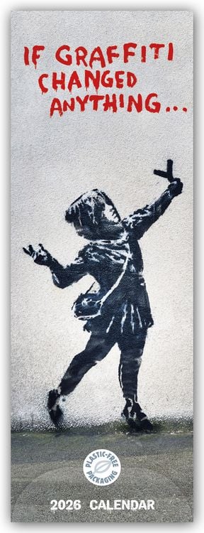Produktbild: Banksy – If Graffiti Changed Anything 2026 – Slimline-Kalender