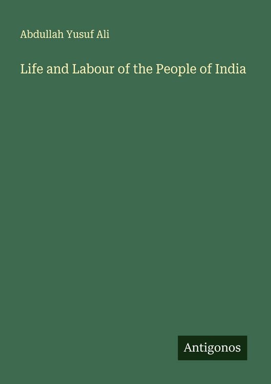 Produktbild: Life and Labour of the People of India