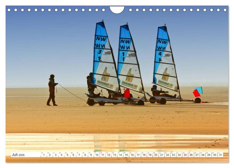 Produktbild: ST. PETER ORDING Strand und Meer (Wandkalender 2026 DIN A4 quer), CALVENDO Monatskalender