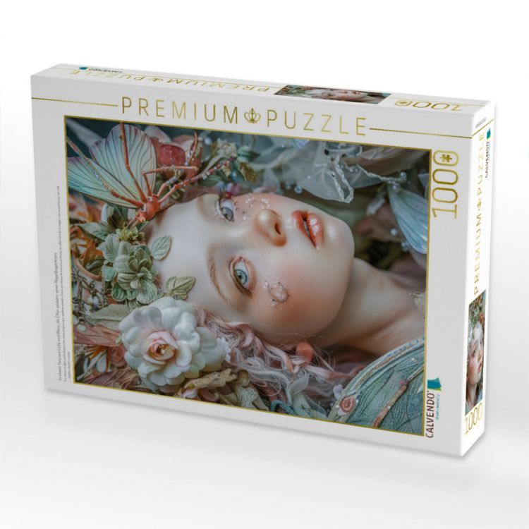 Produktbild: CALVENDO Puzzle In einem Tanz aus Licht und Glanz, die Elfen zaubern, einen Regenbogenkranz | 1000 Teile Lege-Gr&ouml;&szlig;e 64x48cm Foto-Puzzle f&uuml;r gl&uuml;ckliche