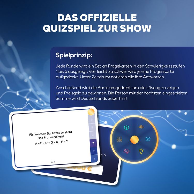 Produktbild: Wer ist Deutschlands Superhirn? Das offizielle Quizspiel zur Show