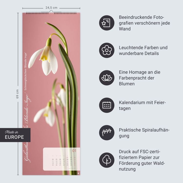 Produktbild: Magic Flowers Vertical Kalender 2027