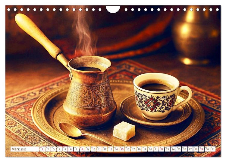 Produktbild: Hei&szlig;er Kaffee (Wandkalender 2026 DIN A4 quer), CALVENDO Monatskalender