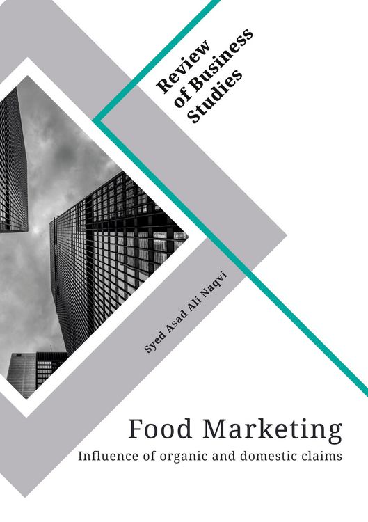 Produktbild: Food Marketing. Influence of organic and domestic claims