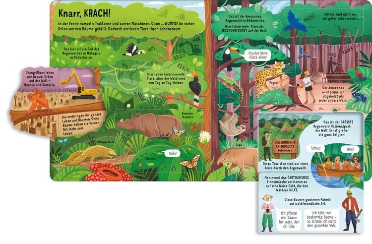 Produktbild: Aufklappen und Entdecken: Bedrohte Tiere