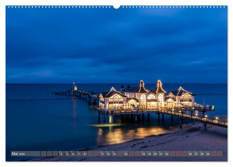 Produktbild: OSTSEEK&Uuml;STE Sehnsuchtsorte in Mecklenburg-Vorpommern (hochwertiger Premium Wandkalender 2026 DIN A2 quer), Kunstdruck in Hochglanz
