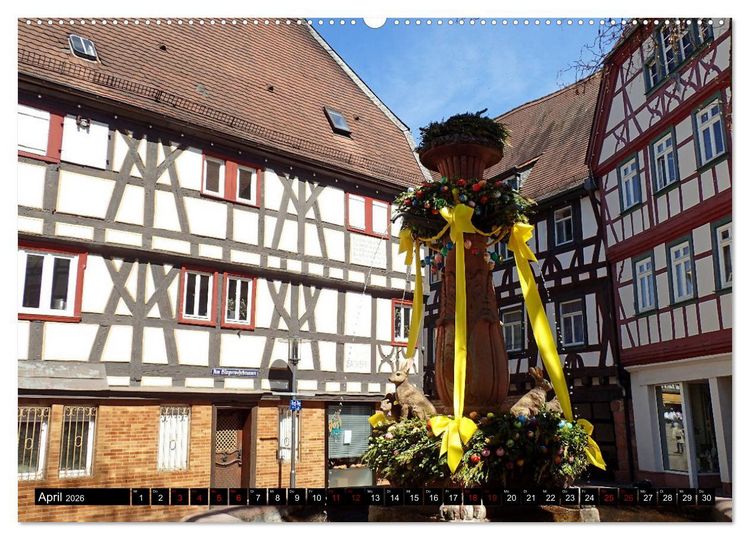 Produktbild: Sehenswertes Bensheim an der Bergstra&szlig;e (Wandkalender 2026 DIN A2 quer), CALVENDO Monatskalender