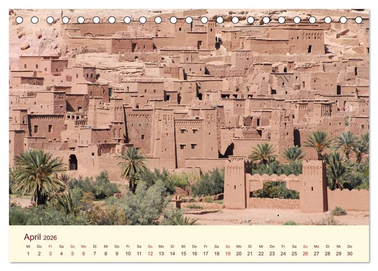 Produktbild: Marokko &ndash; Perle Nordafrikas / CH-Version (Tischkalender 2026 DIN A5 quer), CALVENDO Monatskalender