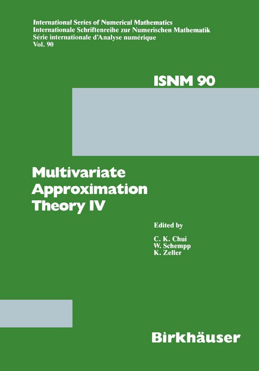 Produktbild: Multivariate Approximation Theory IV