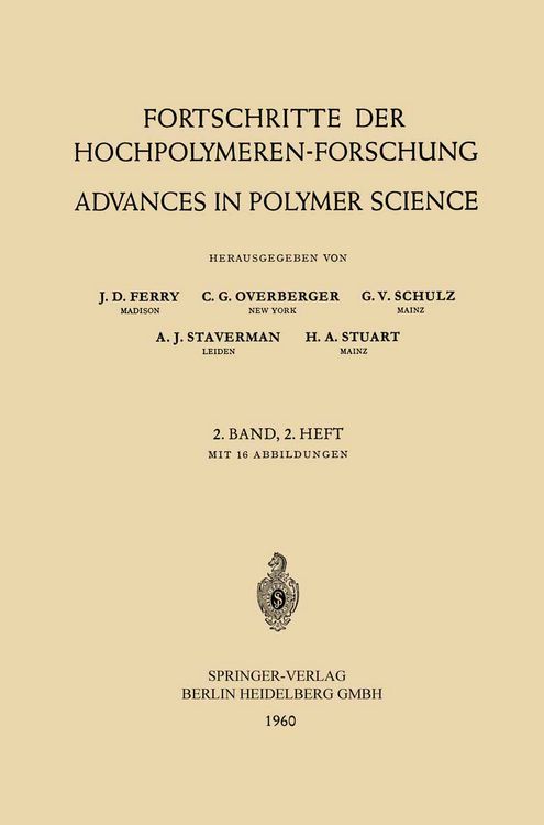 Produktbild: Fortschritte der Hochpolymeren-Forschung / Advances in Polymer Science