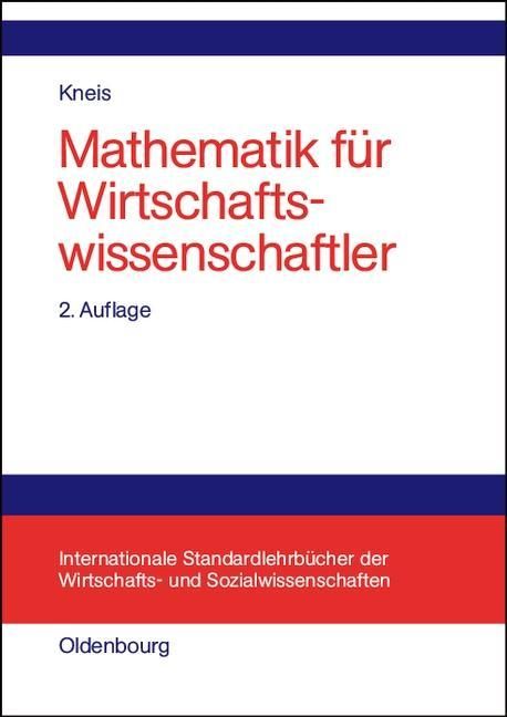 Produktbild: Mathematik f&uuml;r Wirtschaftswissenschaftler