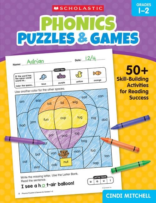 Produktbild: Phonics Puzzles & Games for Grades 1-2