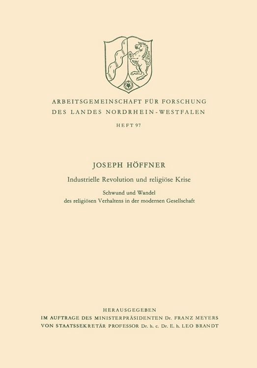 Produktbild: Industrielle Revolution und religi&ouml;se Krise
