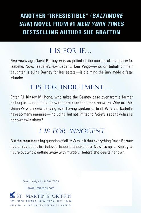 Produktbild: I Is For Innocent