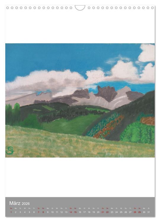 Produktbild: Atmosph&auml;rische Landschaft (Wandkalender 2026 DIN A3 hoch), CALVENDO Monatskalender
