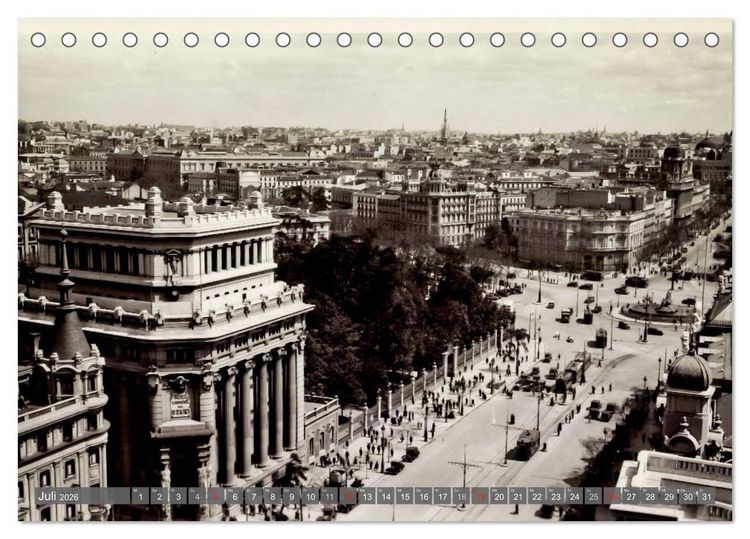 Produktbild: Erinnerungen an das alte Madrid (Tischkalender 2026 DIN A5 quer), CALVENDO Monatskalender