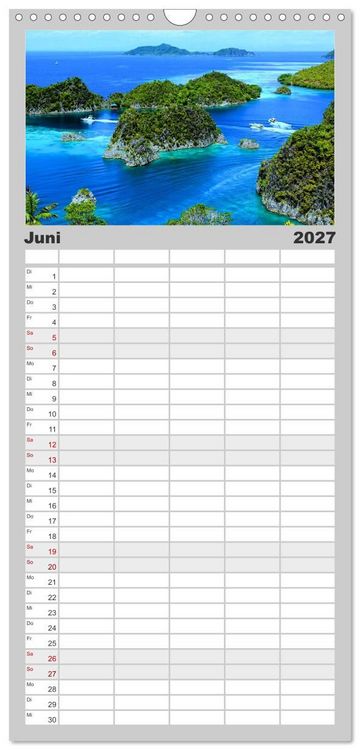 Produktbild: Familienplaner 2027 - Magische Wunderwelten der Natur mit 5 Spalten (Wandkalender, 21 x 45 cm) CALVENDO