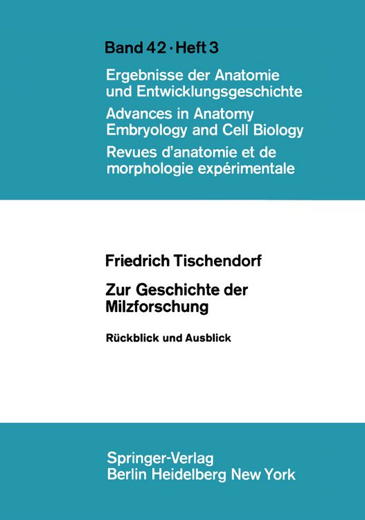 Produktbild: Zur Geschichte der Milzforschung