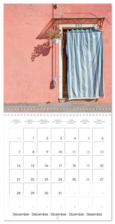 Produktbild: Doors of Burano (Wall Calendar 2026 12 &times; 12 Inch) CALVENDO 12 Month Wall Calendar