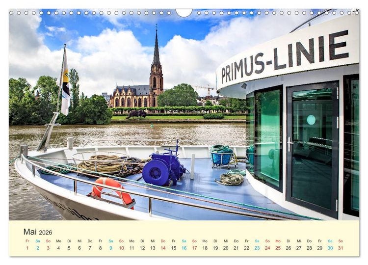 Produktbild: Frankfurt am Main - Finanzen und Geschichte (Wandkalender 2026 DIN A3 quer), CALVENDO Monatskalender