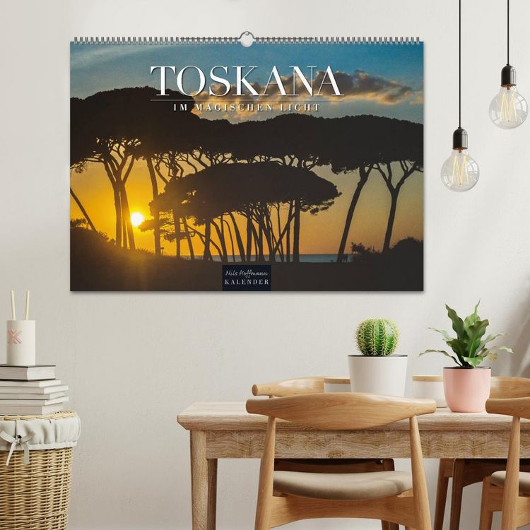Produktbild: TOSKANA im magischen Licht (Wandkalender 2026 DIN A2 quer), CALVENDO Monatskalender