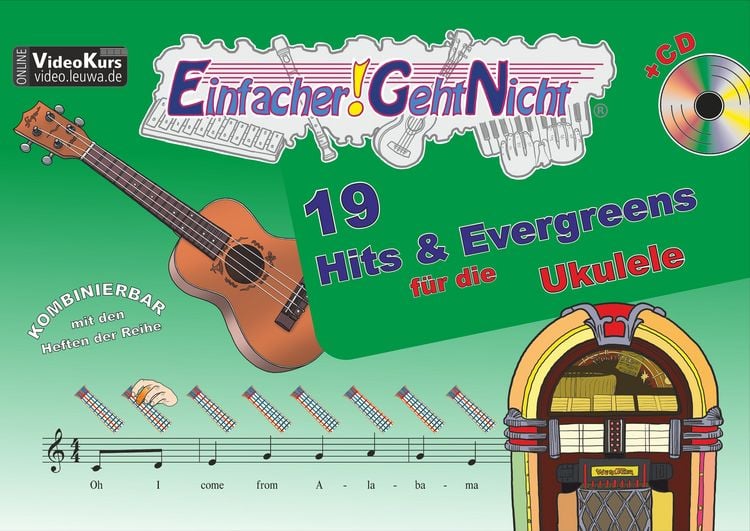 Produktbild: Einfacher!-Geht-Nicht: 19 Hits & Evergreens – für die Ukulele mit CD