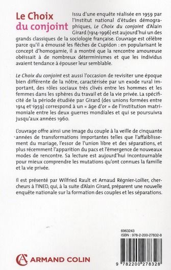 Produktbild: Le choix du conjoint