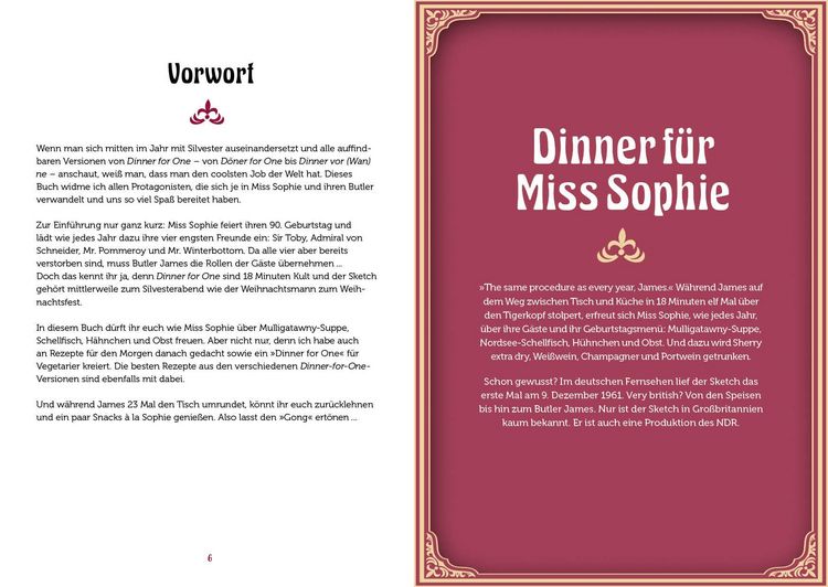 Produktbild: Dinner for One &ndash; Das Kochbuch