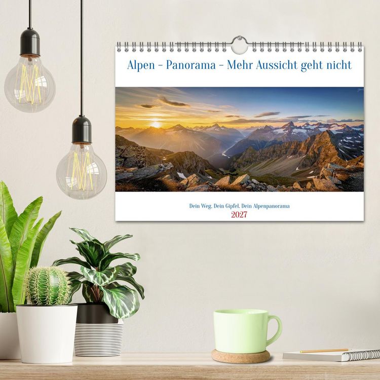 Produktbild: Alpen - Panorama - Mehr Aussicht geht nicht (Wandkalender 2027 DIN A4 quer), CALVENDO Monatskalender