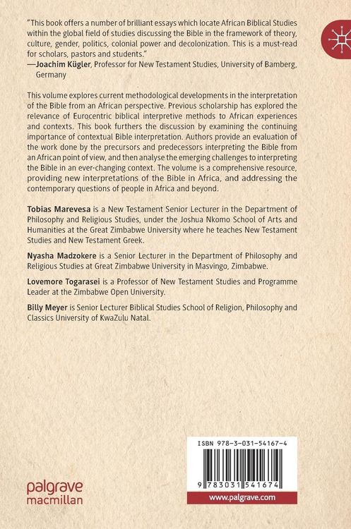Produktbild: Contemporary African Perspectives on the Bible