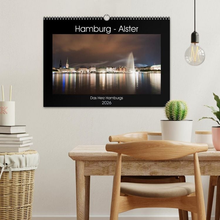 Produktbild: Hamburg - Alster (Wandkalender 2026 DIN A3 quer), CALVENDO Monatskalender