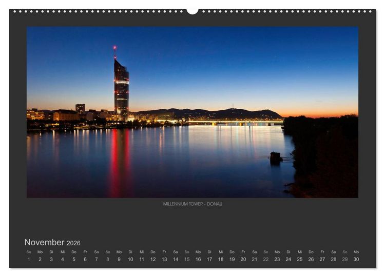 Produktbild: WIEN - EINE STADT VON WELT (hochwertiger Premium Wandkalender 2026 DIN A2 quer), Kunstdruck in Hochglanz