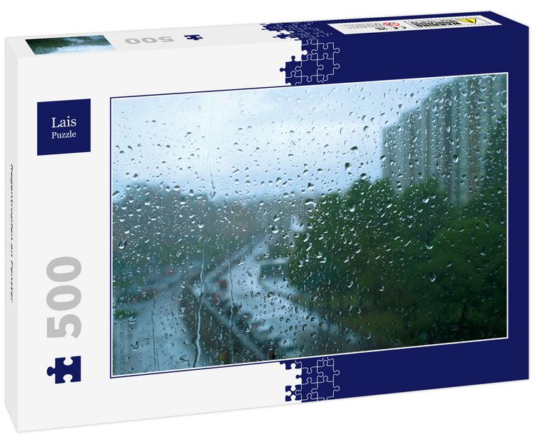Produktbild: Lais Puzzle Regentropfen an Fenster 500 Teile