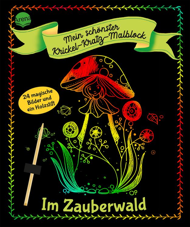 Produktbild: Mein sch&ouml;nster Krickel-Kratz-Malblock. Im Zauberwald
