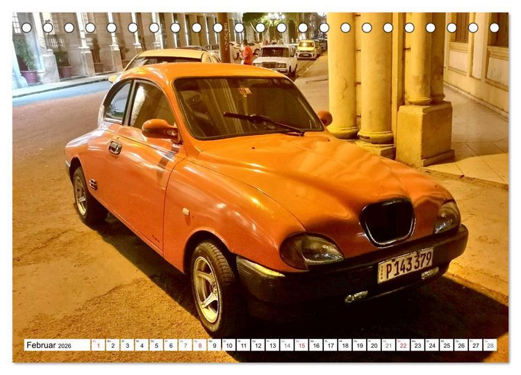 Produktbild: Alte Schweden - Schwedische Oldtimer in Kuba (Tischkalender 2026 DIN A5 quer), CALVENDO Monatskalender
