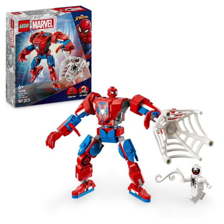 Bild vom Artikel LEGO Marvel Spider-Man Mech vs. Anti-Venom - Superhelden Spielzeug 76308 vom Autor 