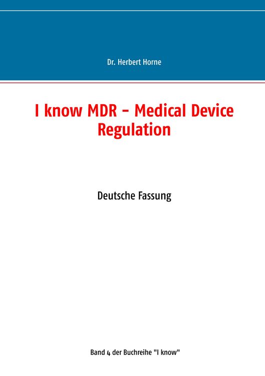 Produktbild: I know MDR - Medical Device Regulation