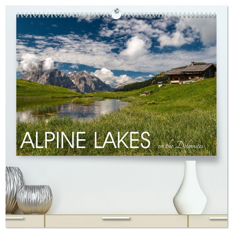Produktbild: Alpine lakes on the Dolomites (High Quality Premium Wall Calendar 2026 DIN A2 landscape),CALVENDO 12 Month Wall Calendar