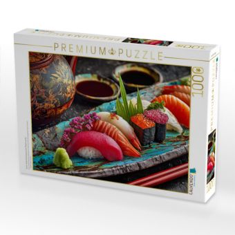 Produktbild: CALVENDO Puzzle Sushi, farbenfrohe japanische Meisterwerke | 1000 Teile Lege-Gr&ouml;&szlig;e 64x48cm Foto-Puzzle f&uuml;r gl&uuml;ckliche Stunden