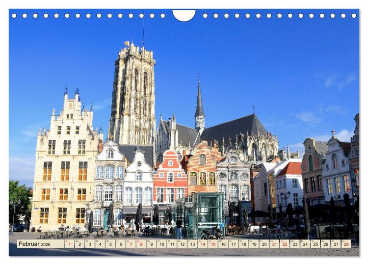 Produktbild: Sch&ouml;nste St&auml;dte in Belgien (Wandkalender 2026 DIN A4 quer), CALVENDO Monatskalender