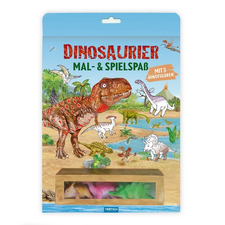Produktbild: TR&Ouml;TSCH - Malbuch Dinosaurier Mal- und Spielspa&szlig; S1 Malbuch mit Spielzeug| Ab 3 Jahren