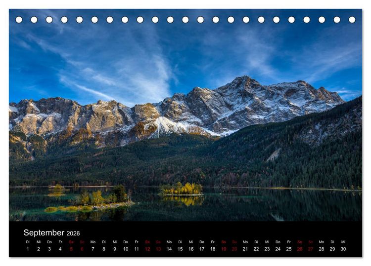 Produktbild: Licht &uuml;ber Alpenlandschaften (Tischkalender 2026 DIN A5 quer), CALVENDO Monatskalender