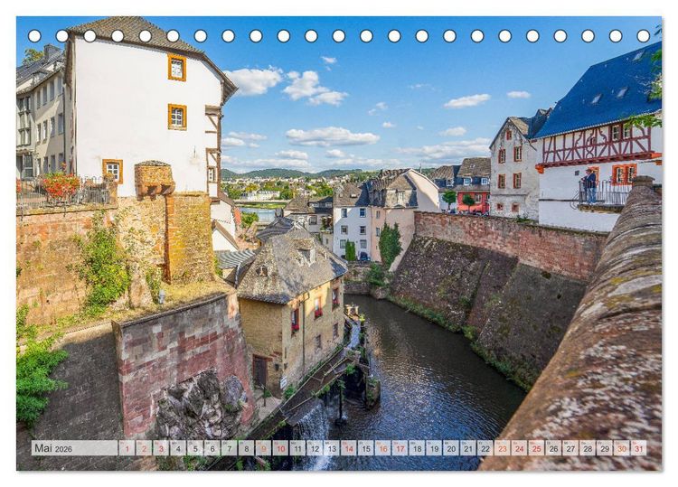Produktbild: Saarburg Impressionen (Tischkalender 2026 DIN A5 quer), CALVENDO Monatskalender