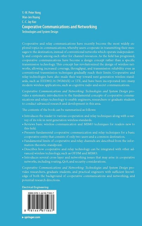 Produktbild: Cooperative Communications and Networking