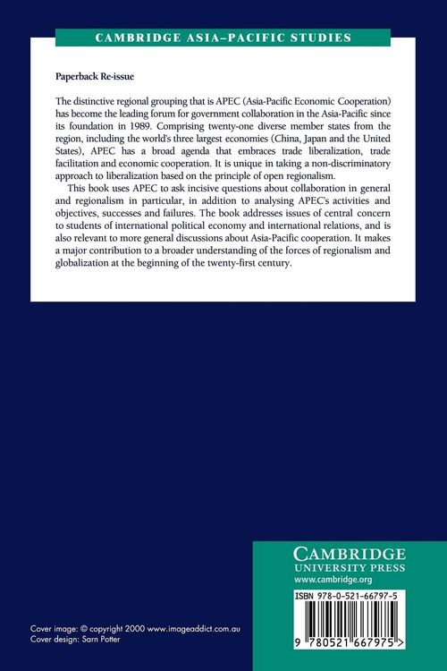 Produktbild: Apec and the Construction of Pacific Rim Regionalism