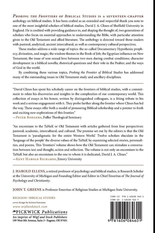 Produktbild: Probing the Frontiers of Biblical Studies