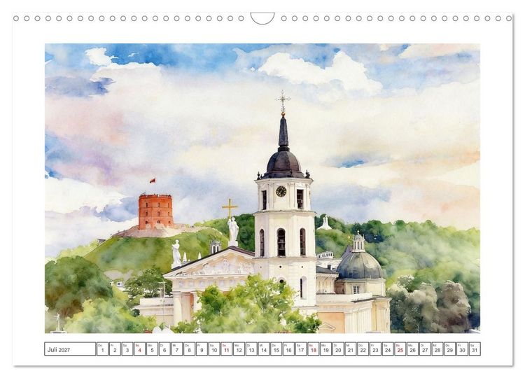 Produktbild: Reise durch Litauen (Wandkalender 2027 DIN A3 quer), CALVENDO Monatskalender